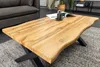 Couchtisch WILD 90cm Tischplatte 30mm X-Beine Wildeiche Produktbild-Vorschau 4