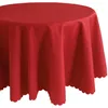 Tovaglia ovale 160 x 220 cm in rosso per tavolo da pranzo e Anteprima dell’immagine prodotto 1