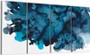 DEQORI Glasbild Echtglas 4x30x60 cm 'Tanz der Tinte' Produktbild-Vorschau 1