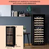 Armoire à vin Klarstein, slim, petite, 2 zones, porte en Voir les images du produit 6