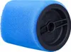 A blue foam filter with a black plastic end cap, shown in isolation against a white background. Produktbild-Vorschau