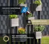 Westmann Mur de plantes en bois Ulla gris foncé 90x45x170 Voir les images du produit 3