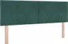 vidaXL Testiera verde scuro 160 cm velluto Anteprima dell’immagine prodotto 1