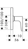 Abstellventil AXOR CITTERIO M DN 15/DN 20 UP m HGri pol. Produktbild-Vorschau 3