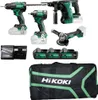 A collection of power tools, batteries, a charger, and a carrying bag, all branded HIKOKI. Anteprima dell’immagine prodotto
