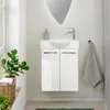 Fackelmann SBC SCENO Gäste WC Set 2-teilig 55 cm, Weiß, Produktbild-Vorschau 3