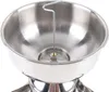 A close-up view of the interior of a stainless steel milk separator. Náhled obrázku produktu