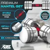RE:SPORT® 2er Hanteln Set aus massivem Stahl Rot 2 x 10kg | Produktbild-Vorschau 5