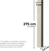 MEBANO 12 Szt. Lameli Ściennych MDF Premium 275 x 3 x 3,8 Podgląd zdjęcia produktu 3