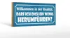 Holzschild Spruch 27x10cm Willkommen in der Realität darf Produktbild-Vorschau 1
