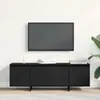 TV-Schränk Schwarz Eichen-Optik 120 x 30 x 40,5 cm Produktbild-Vorschau 1