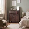 Commode HWC-P42, buffet, 4 tiroirs, MDF 92 x 80 x 40 cm ~ Voir les images du produit 6