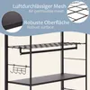 ONVAYA® Waschmaschinenregal ǀ schwarz ǀ mit Kleiderstange Produktbild-Vorschau 4