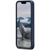 A dark blue iPhone 14 Pro case is shown with a picture of a whale tail splashing in the water on the screen. Produktbild-Vorschau