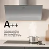 Klarstein Silver Lining 90 cm hotte de cuisine inclinée - Voir les images du produit 4