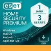 Product packaging for ESET HOME Security Premium software. Produktbild-Vorschau