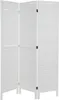 A white, three-panel room divider with slatted panels. Produktbild-Vorschau