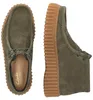 CLARKS Schnürschuhe Torhill Moss Dark Green Nub mit Produktbild-Vorschau 7