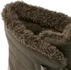 Close-up view of the top opening of a boot, showing the fuzzy lining. Produktbild-Vorschau
