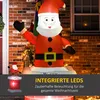 HOMCOM Weihnachtsdeko 2,10 m Weihnachtsmann mit Schornstein Produktbild-Vorschau 4