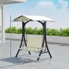 Outsunny Hollywoodschaukel mit verstellbarem Sonnendach, Produktbild-Vorschau 3