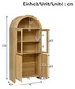 Merax Sideboard mit Glastüren, Vitrine mit Bogendecke, Produktbild-Vorschau 8