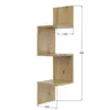 Eckregal Wandregal Weiß 95x25 cm – modernes Hängeregal für Produktbild-Vorschau 3