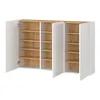 Flurschrank Schuhschrank 138cm in weiß mit Eiche LAPUA-01 Produktbild-Vorschau 2