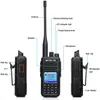 Diagram showing different parts of a Retevis RT3S DMR Funkgerät. Produktbild-Vorschau