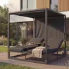 Aluminiowy leżak ogrodowy HWC-P81, leżak Daybed, tapicerka Podgląd zdjęcia produktu 9