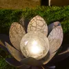 esotec Solar Lotusblüten-Leuchte 2er SET Bruchglaskugel Produktbild-Vorschau 4