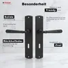DOMINO Türgriff-Garnitur LOFT BB-Buntbart Langschild Produktbild-Vorschau 5