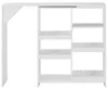 vidaXL Bartisch mit Beweglichem Regal Weiß 138x39x110 cm Produktbild-Vorschau 2
