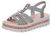 Rieker dames sandalen met elastische banden en T-bandjes, Productafbeelding-voorbeeld 21