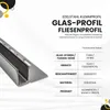 Glas-Fliesenprofil Edelstahl Klemmprofil Wandprofil V2A 2m Produktbild-Vorschau 3