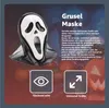 A Halloween mask with accompanying descriptive text and icons. Anteprima dell’immagine prodotto