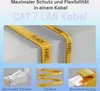 hb-digital LAN Kabel Cat7 Patch Kabel 3m Flachkabel RJ45 Produktbild-Vorschau 4
