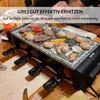 Raclette für 8 Personen 4 Platten | heißer Stein | 1200W | Anteprima dell’immagine prodotto 6
