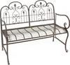 Sitzbank Provence Metall braun Antik Design – Gartenbank Produktbild-Vorschau 2