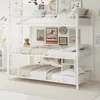 Driedubbel stapelbed 90x190 cm voor 3 slaapplaatsen, Productafbeelding-voorbeeld 2