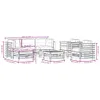 7-tlg. Garten-Lounge-Set mit Kissen Grau Massivholz Produktbild-Vorschau 10