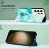 Galaxy S24 Ultra Hülle, Marmor Motiv Kunstleder Tasche Produktbild-Vorschau 3
