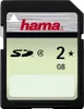 A close-up studio shot of a Hama SD memory card. Produktbild-Vorschau
