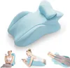 （Bleu）Coussin cervical en mousse à mémoire de forme pour Voir les images du produit 1