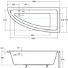 BADLAND Eckbadewanne Badewanne Praktika RECHTS 140x70 mit Produktbild-Vorschau 8