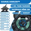 Marketing image for a KESSER sand filter system, showing the filter valve and a close-up of the filter's internal mechanism with operational modes labeled. Produktbild-Vorschau
