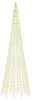vidaXL Albero di Natale a LED per pennone 1534 LED bianco Anteprima dell’immagine prodotto 4