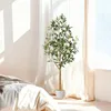 Kunstpflanze Olivenbaum 120 cm,Realistische Olive mit Produktbild-Vorschau 7