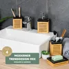 bremermann set da bagno 4 pezzi, bambù, Vetroceramica, Anteprima dell’immagine prodotto 2