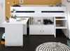 Hochbett "Releave" weiß, Kinder- und Jugendzimmer Bett 90 x Produktbild-Vorschau 2